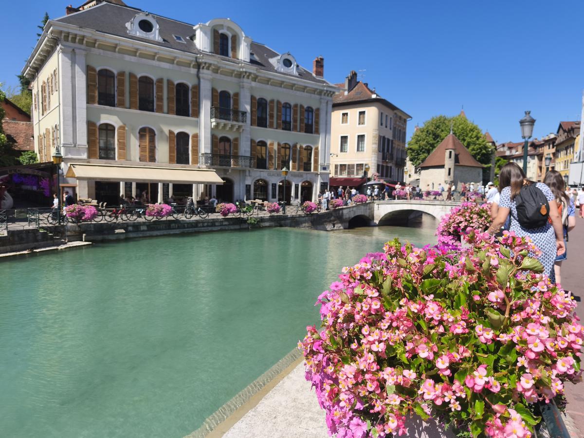 Prohlídka Annecy, Průlom Fier + koupání v Lac Annecy